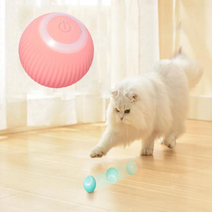 Electric Cat Ball Toys Automatic Rolling Smart Cat Toys for Cats Training Self-moving Kitten Toys for Indoor Interactive Playing