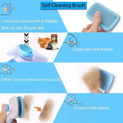 2023NEW Dog Hair Remover Comb Cat Dog Hair Grooming And Care Brush For Long Hair Dog Pet Removes Hairs Cleaning Bath Brush Dog S