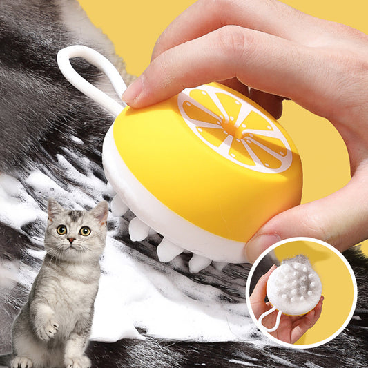 Pet Dog Cat Bath Brush 2-in-1 Pet SPA Massage Comb Soft Silicone Pet Shower Hair Grooming Cmob Dog Cleaning Tool Pets Supplies