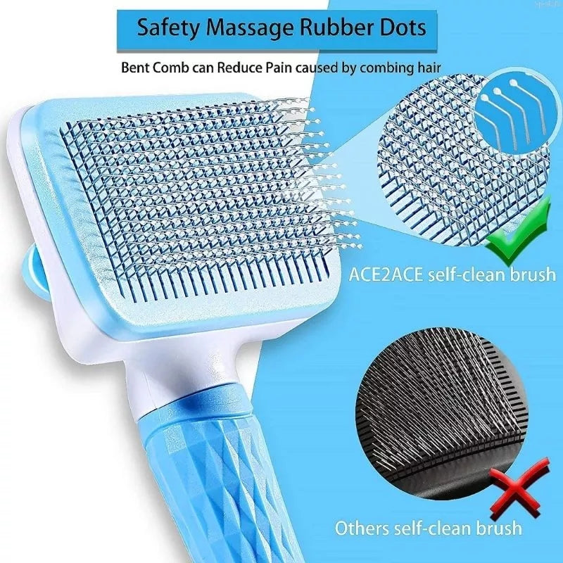 2023NEW Dog Hair Remover Comb Cat Dog Hair Grooming And Care Brush For Long Hair Dog Pet Removes Hairs Cleaning Bath Brush Dog S